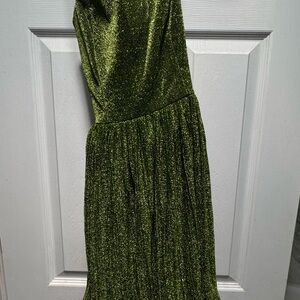 Elegant Green Glitter Dress